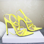 Pumps Pointed Open Toe High Heels Ankle Strap Women's Shoes