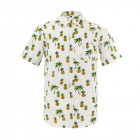 Rayon pineapple printed men’s fashion shirts short sleeve